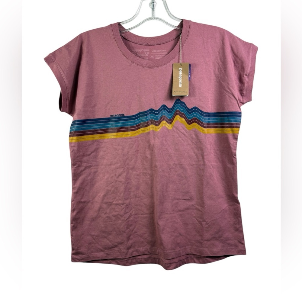 NWT Patagonia Regenerative Graphic Short-Sleeve T-Shirt - Girls' - Picture 2 of 5